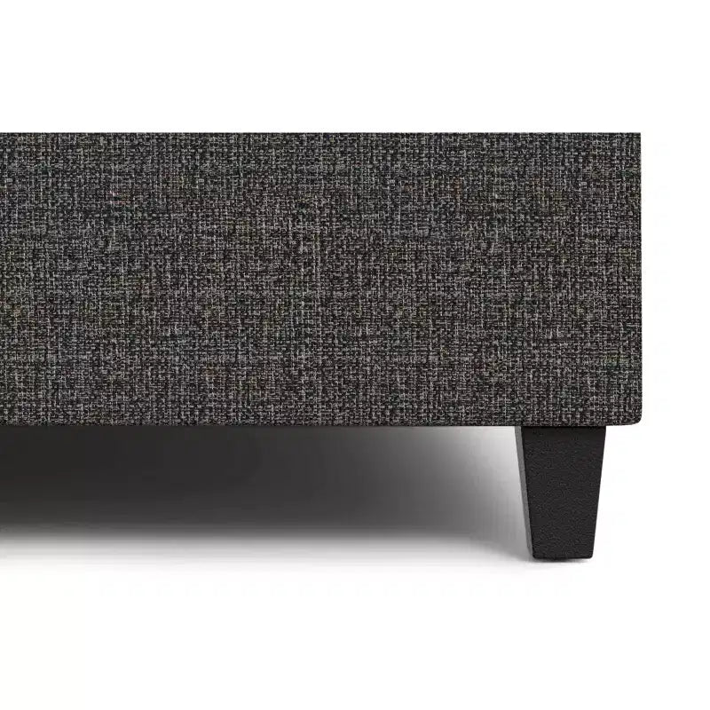 Tavolino quadrato grande contenitore pouf imbottito transizionale largo 100 cm