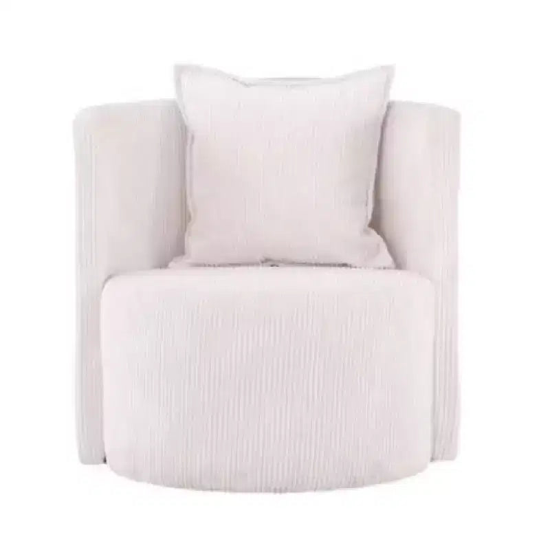 Poltroncina curva moderna bianca