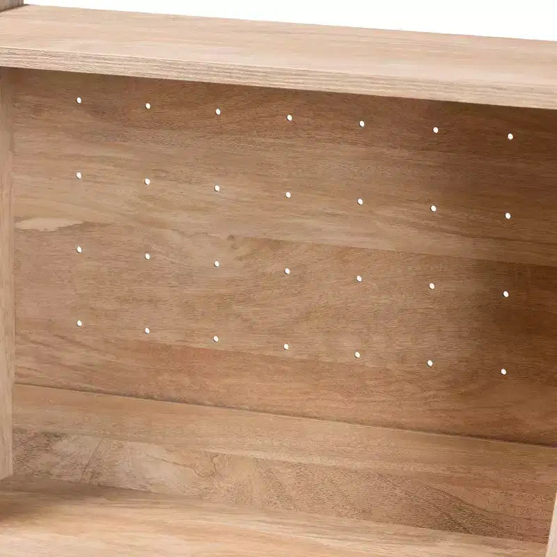Pensile da Cucina in Legno Rovere Marrone/Nero Stile Mid-Century