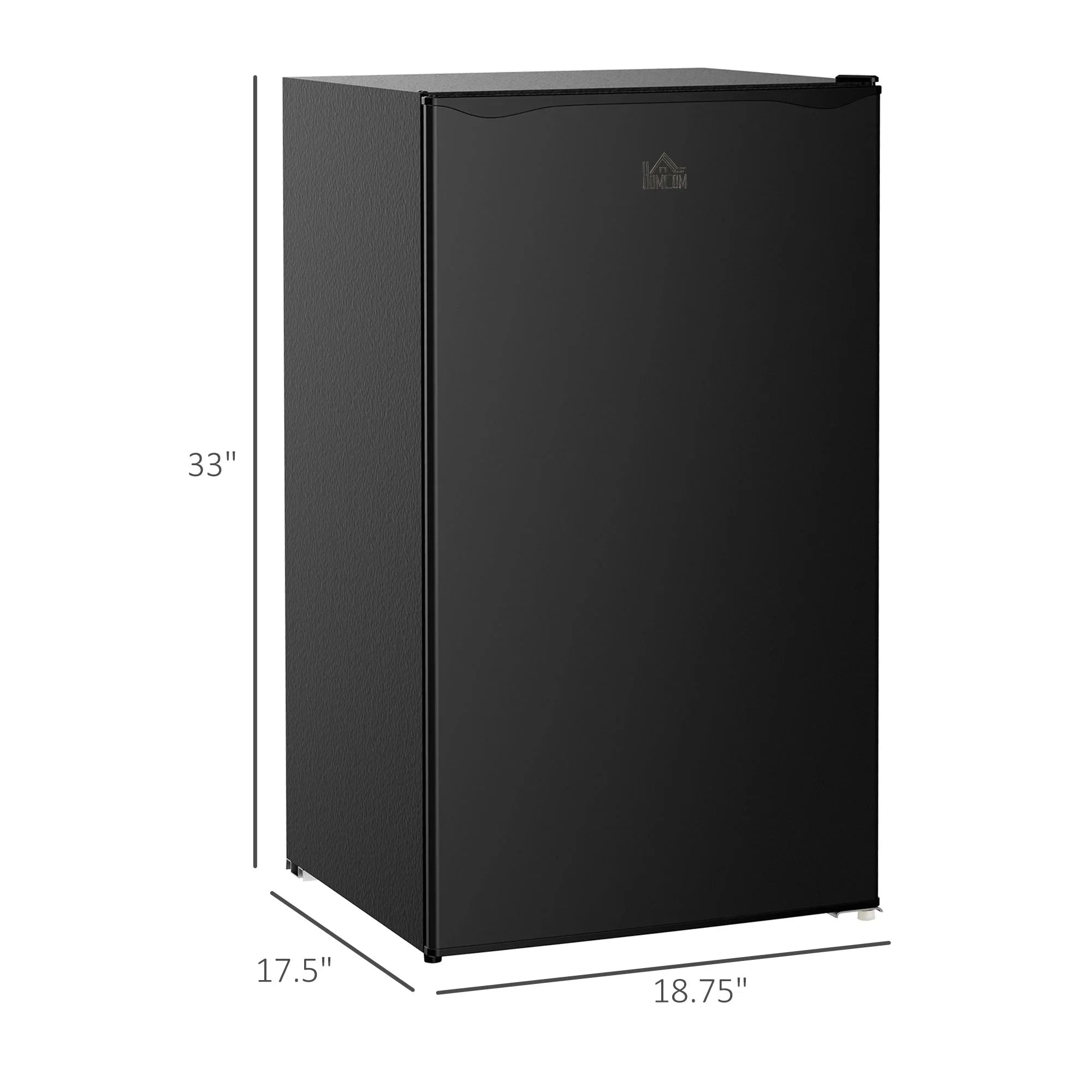 Mini Frigorifero da 90 litri con Congelatore, Frigorifero Compatto a Porta Singola con Termostato Regolabile per Camera da Letto