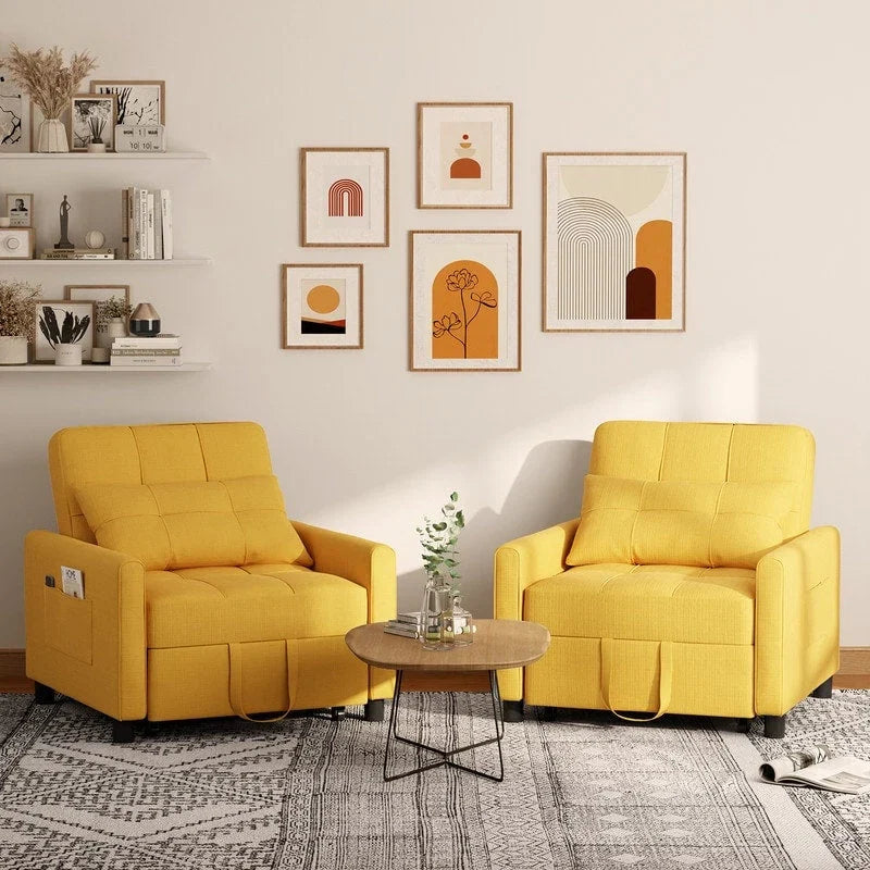 Divano letto trasformabile 3-in-1, Poltrona letto estraibile, Letto pieghevole convertibile per soggiorno