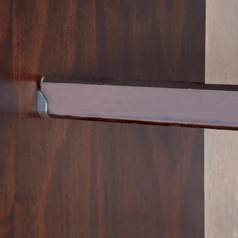 Guardaroba Flessibile in Legno Massello al 100% con Pomelli in Metallo o Legno