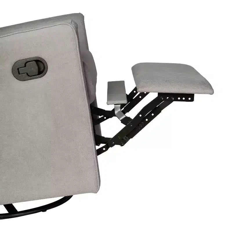 Poltrona Reclinabile Girevole con Funzione Dondolo, Reclinabile Manuale con Girevole a 360 Gradi Perfetta per Soggiorno, Camera da Letto o Cameretta