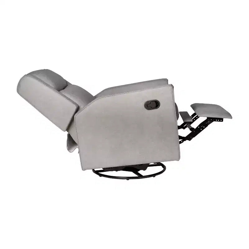 Poltrona Reclinabile Girevole con Funzione Dondolo, Reclinabile Manuale con Girevole a 360 Gradi Perfetta per Soggiorno, Camera da Letto o Cameretta