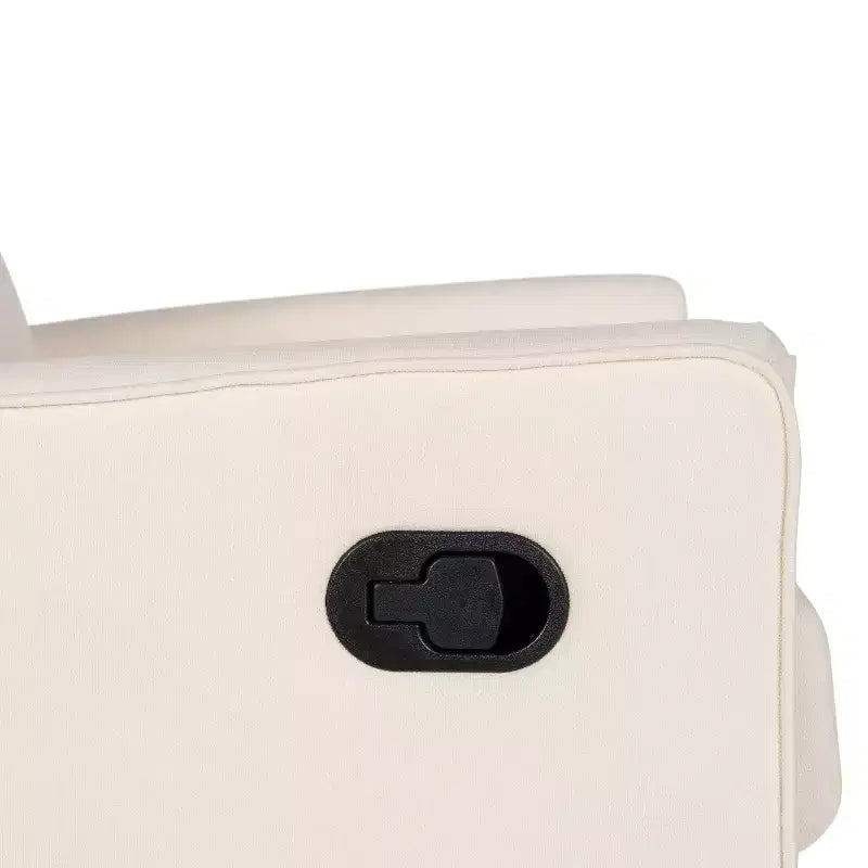 Poltrona Reclinabile Girevole con Funzione Dondolo, Reclinabile Manuale con Girevole a 360 Gradi Perfetta per Soggiorno, Camera da Letto o Cameretta