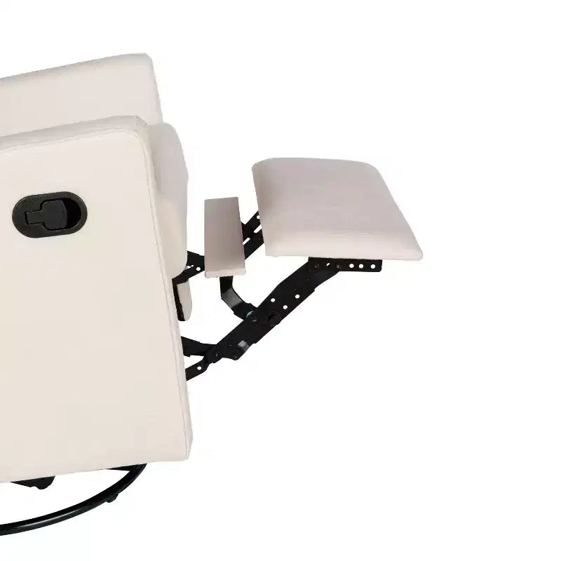 Poltrona Reclinabile Girevole con Funzione Dondolo, Reclinabile Manuale con Girevole a 360 Gradi Perfetta per Soggiorno, Camera da Letto o Cameretta