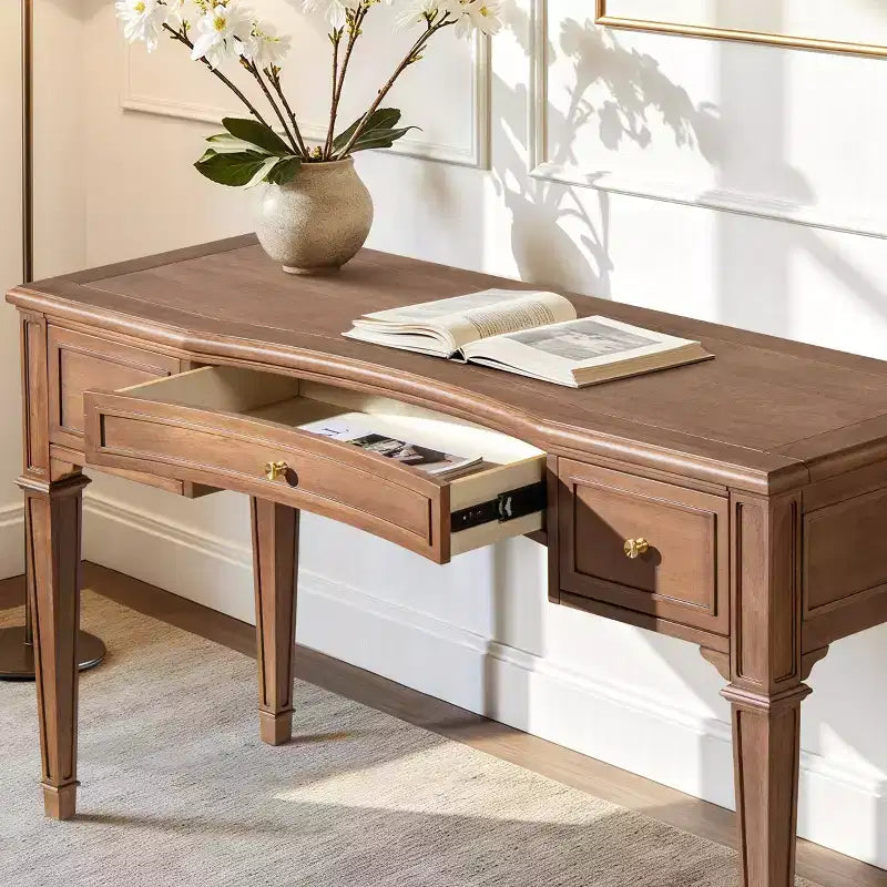 Scrivania direzionale in legno 55" a 3 cassetti
