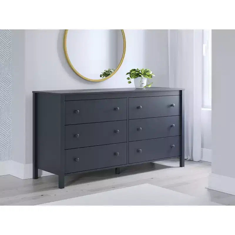 Cassettiera a sei cassetti, Blu Navy
