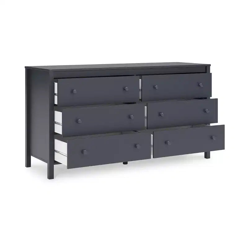 Cassettiera a sei cassetti, Blu Navy