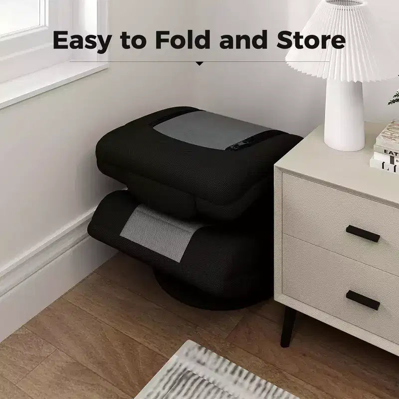 Sedia da gaming girevole a 360°, divano pieghevole da interno regolabile in 4 posizioni