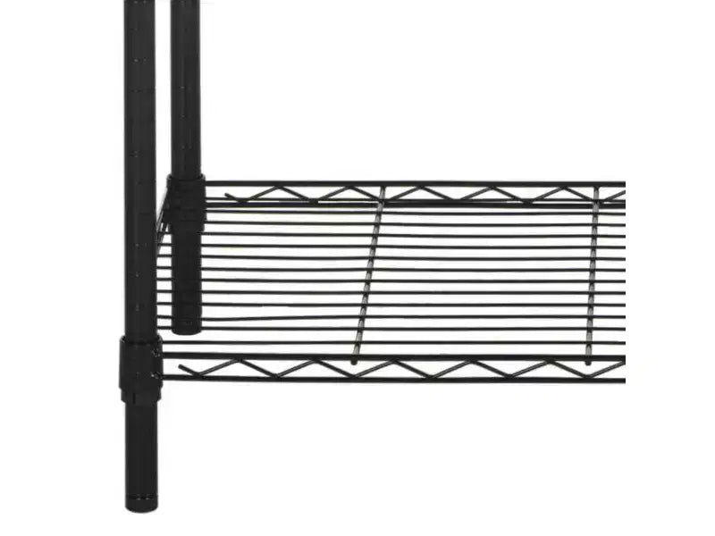 Scaffale portaoggetti a 5 ripiani nero