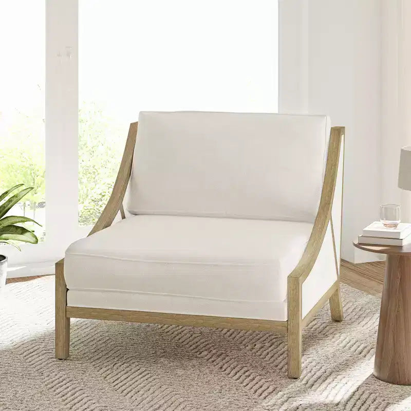 Poltrona oversize con seduta flessibile e cuscino schienale mobile