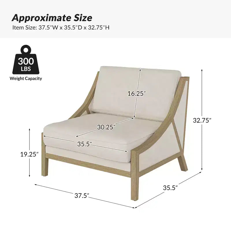 Poltrona oversize con seduta flessibile e cuscino schienale mobile
