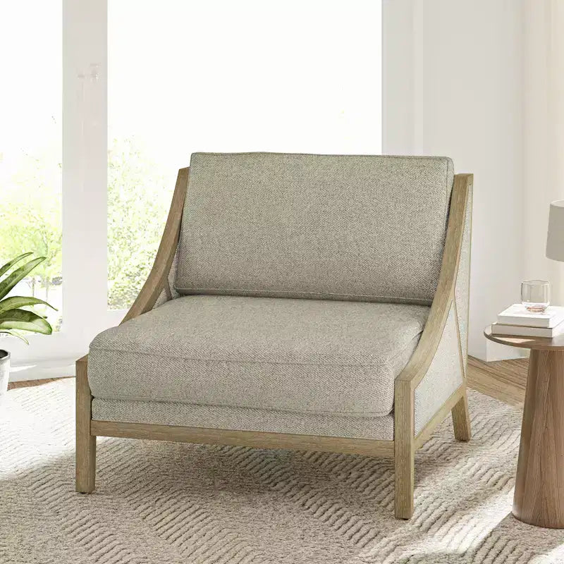 Poltrona oversize con seduta flessibile e cuscino schienale mobile