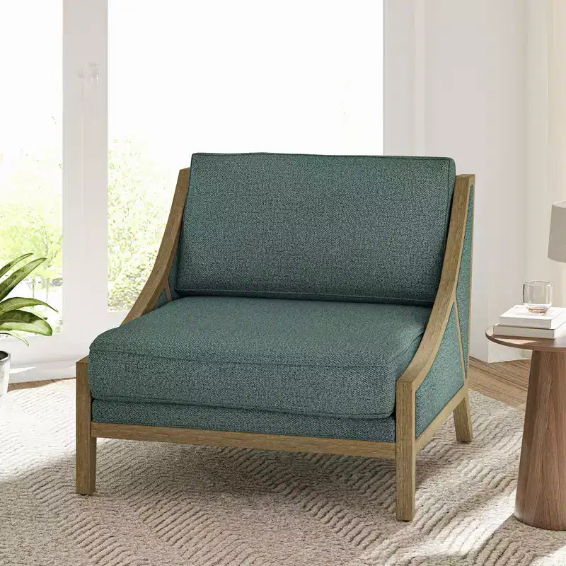 Poltrona oversize con seduta flessibile e cuscino schienale mobile