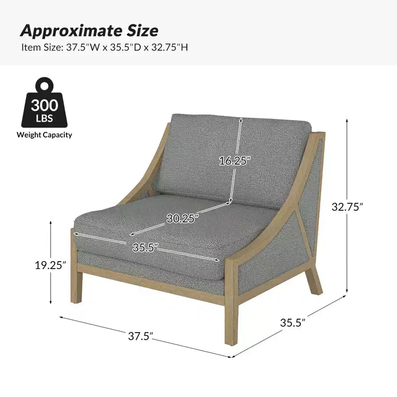 Poltrona oversize con seduta flessibile e cuscino schienale mobile