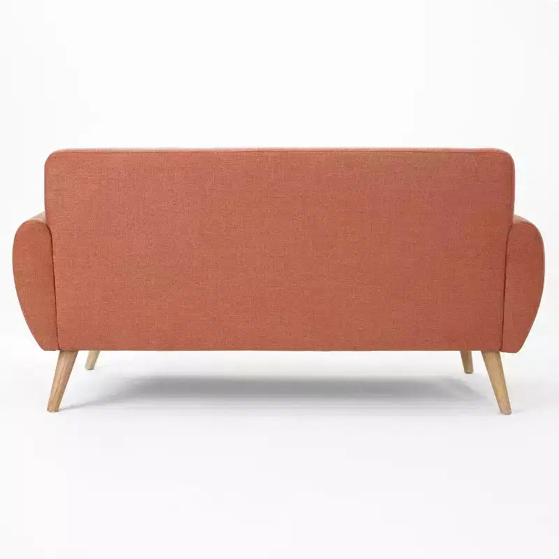 Divano a 2 posti imbottito capitonné Mid-Century Modern 67,25"