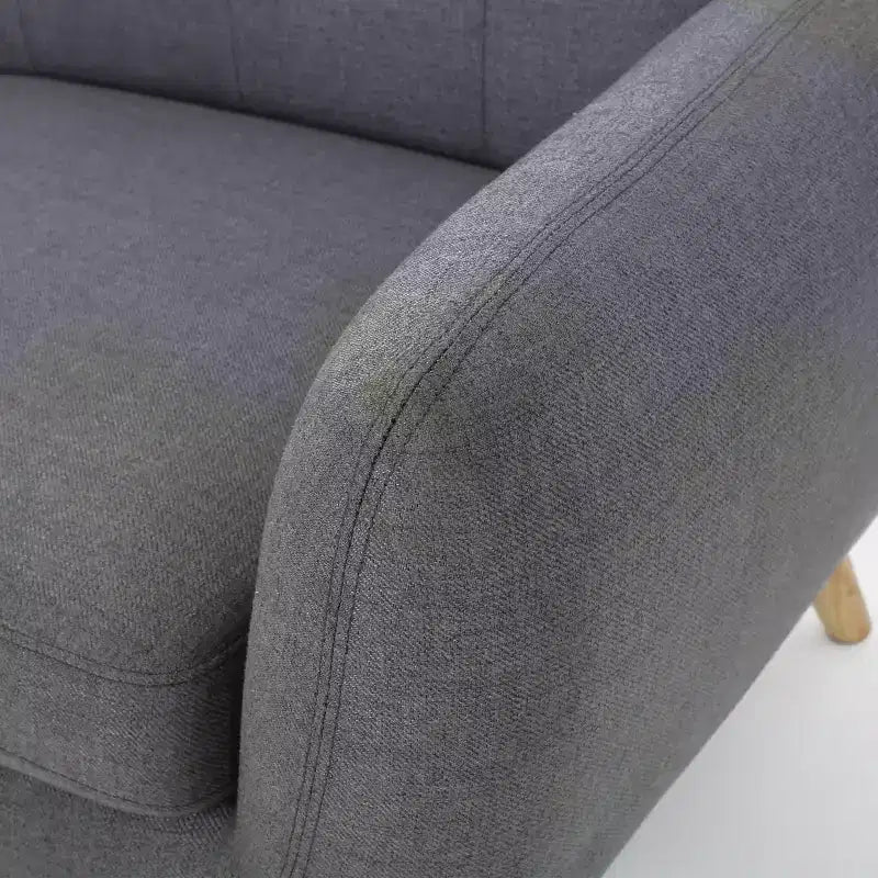 Divano a 2 posti imbottito capitonné Mid-Century Modern 67,25"
