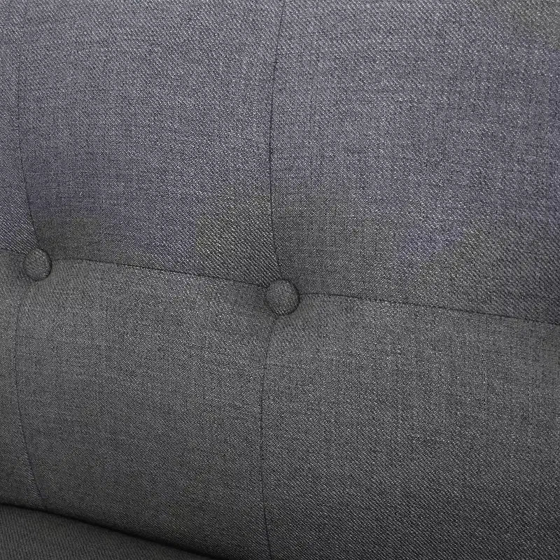 Divano a 2 posti imbottito capitonné Mid-Century Modern 67,25"