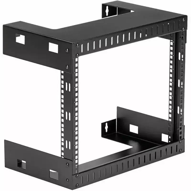 Rack di rete a muro con telaio aperto 8U - Profondità 12 pollici