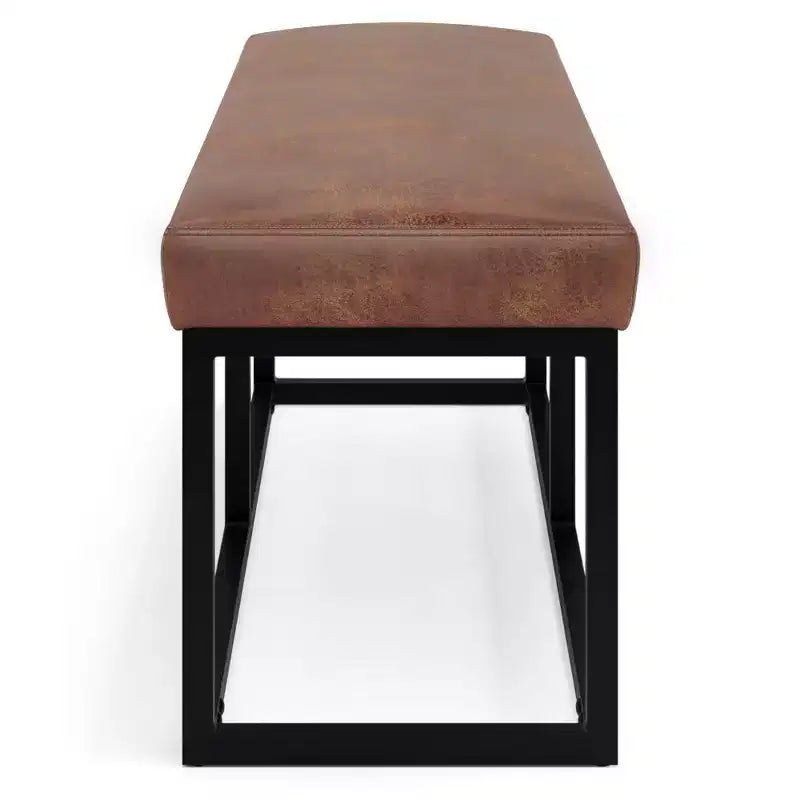 Panca poggiapiedi rettangolare contemporanea larga 112 cm