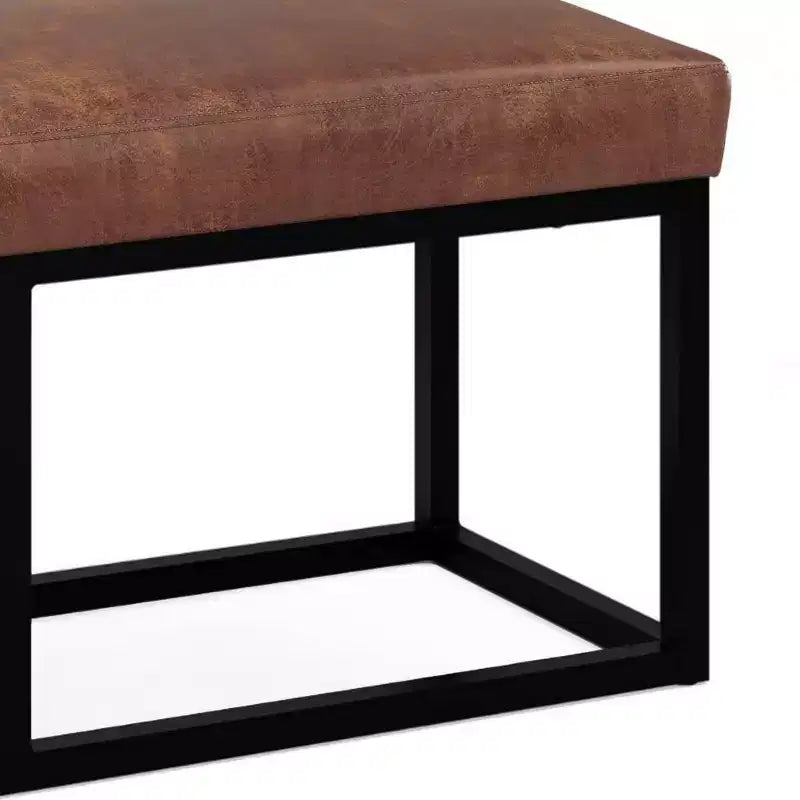 Panca poggiapiedi rettangolare contemporanea larga 112 cm