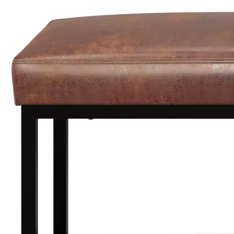 Panca poggiapiedi rettangolare contemporanea larga 112 cm