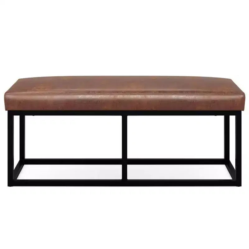 Panca poggiapiedi rettangolare contemporanea larga 112 cm