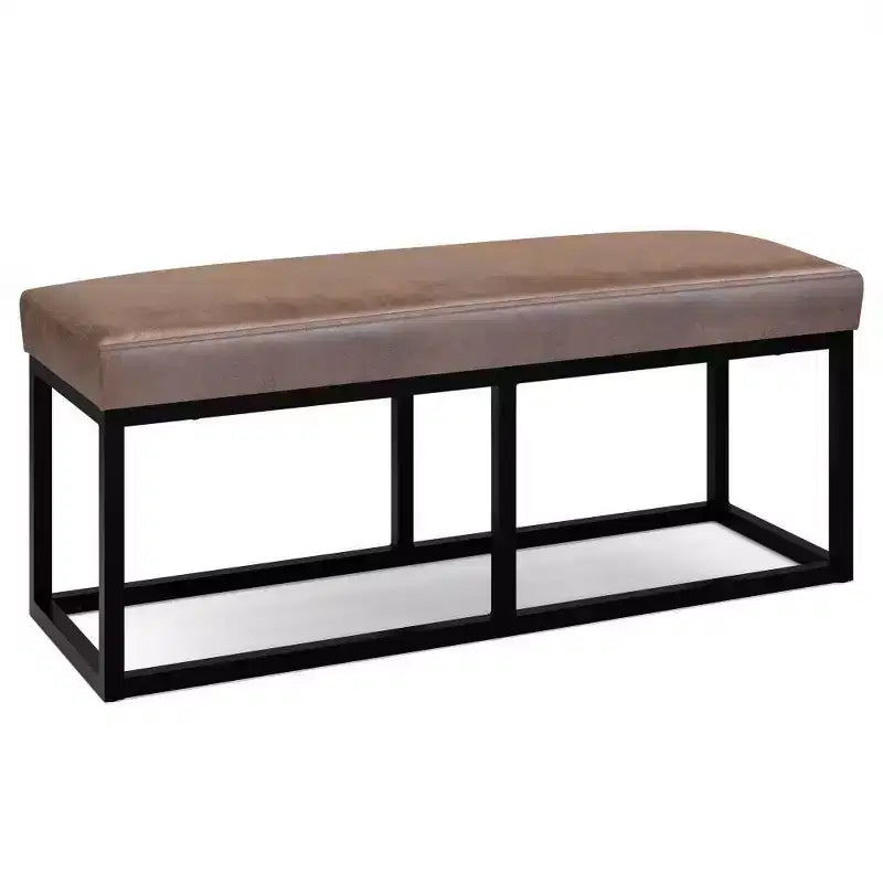 Panca poggiapiedi rettangolare contemporanea larga 112 cm