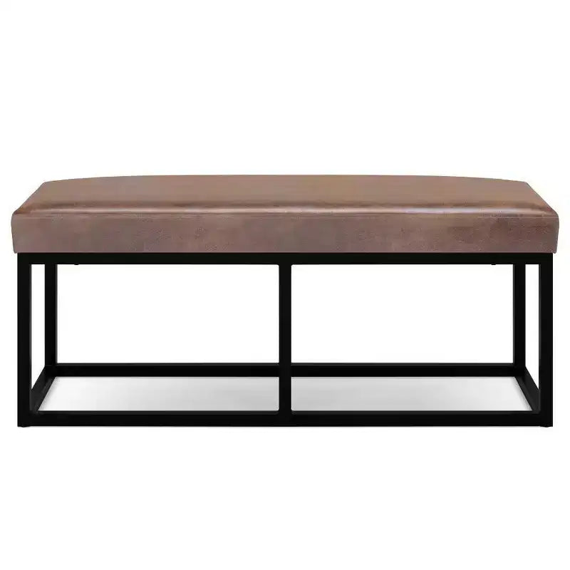 Panca poggiapiedi rettangolare contemporanea larga 112 cm
