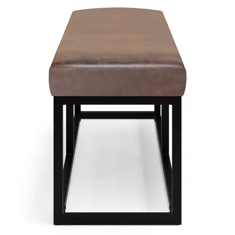 Panca poggiapiedi rettangolare contemporanea larga 112 cm