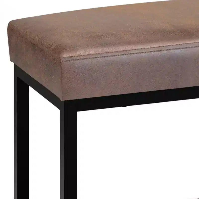Panca poggiapiedi rettangolare contemporanea larga 112 cm