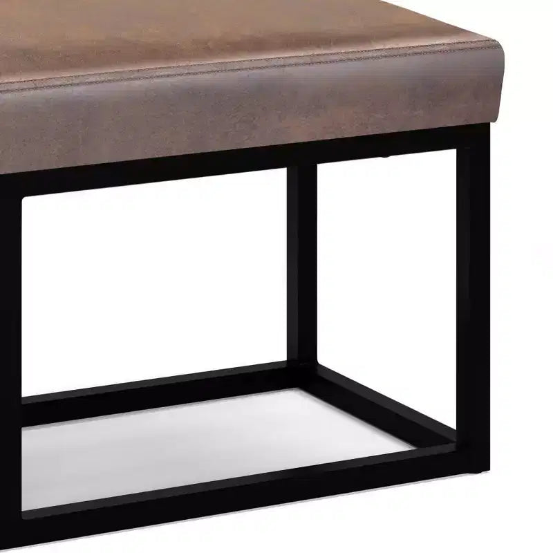 Panca poggiapiedi rettangolare contemporanea larga 112 cm