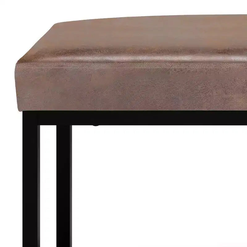 Panca poggiapiedi rettangolare contemporanea larga 112 cm