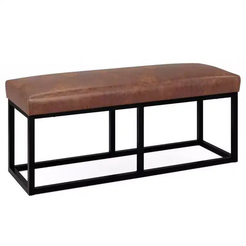 Panca poggiapiedi rettangolare contemporanea larga 112 cm