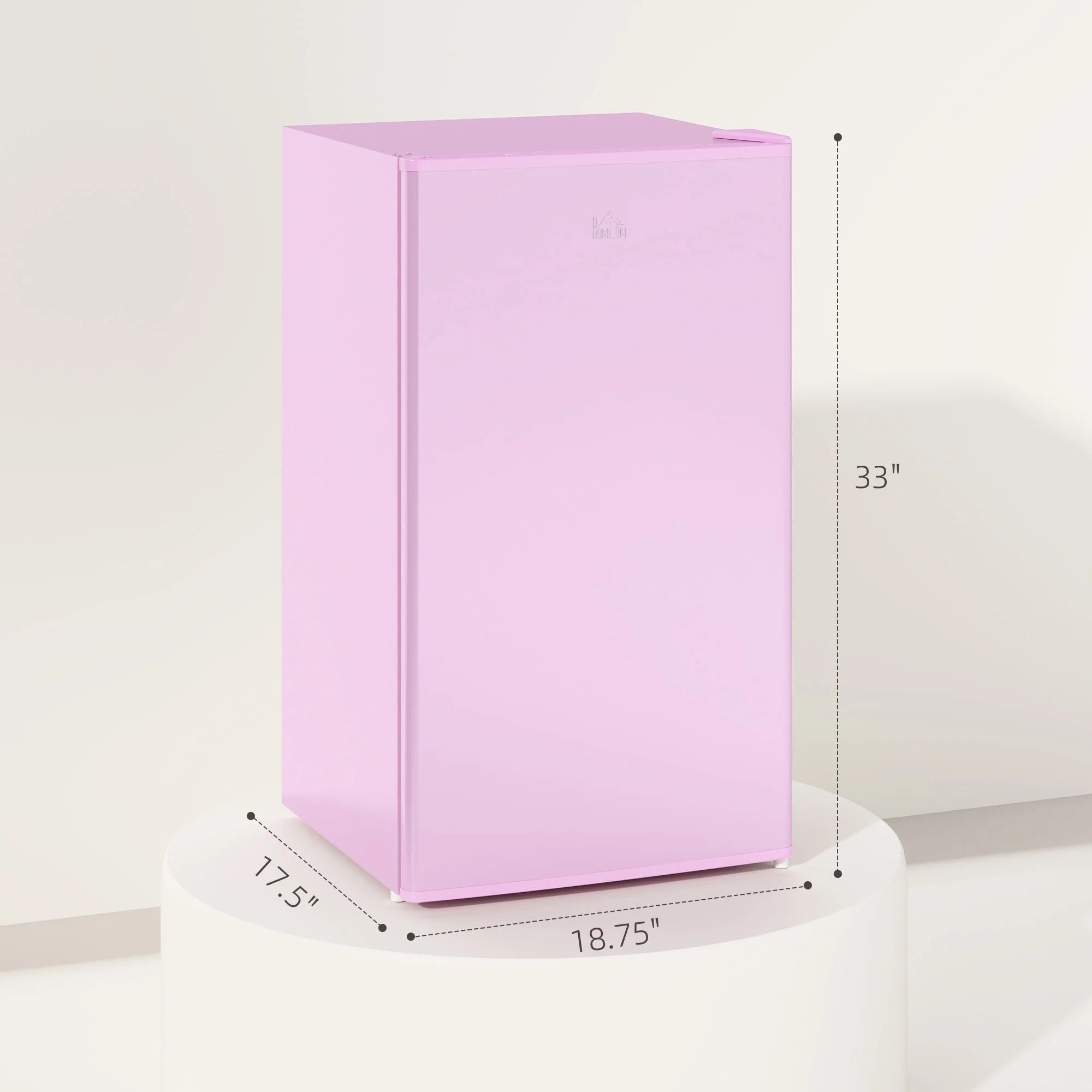 Mini Frigorifero da 90 litri con Congelatore, Frigorifero Compatto a Porta Singola con Termostato Regolabile per Camera da Letto