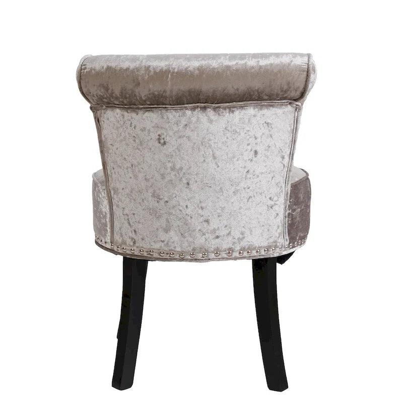 Sgabello per vanità in legno massello alto 27,5 - 27,5 A X 19 L X 11,8 P